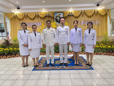 พิธีรวางพานพุ่มดอกไม้สดเนื่องในวันพระบิดาแห่งฝนหลวงประจำปี ... พารามิเตอร์รูปภาพ 1